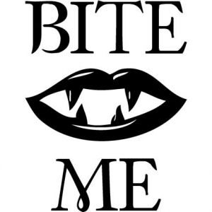 Bite Me Vampire Lips Picture