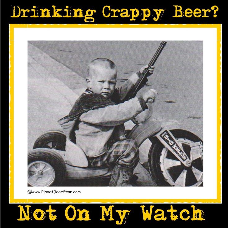 Drinking Crappy Beer Funny Poster
