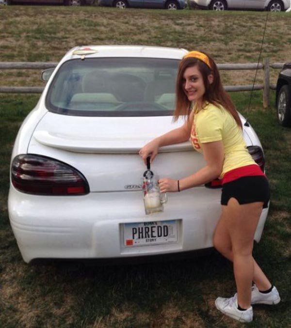 Funny Beer Car Image