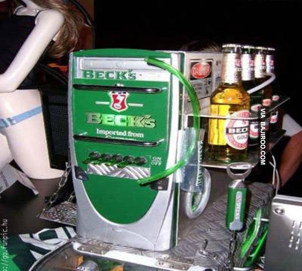 Funny Beer CPU Cabinet Picture