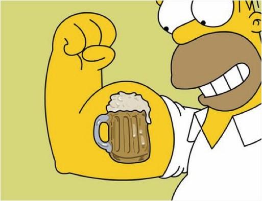 Funny Beer Simpson Image