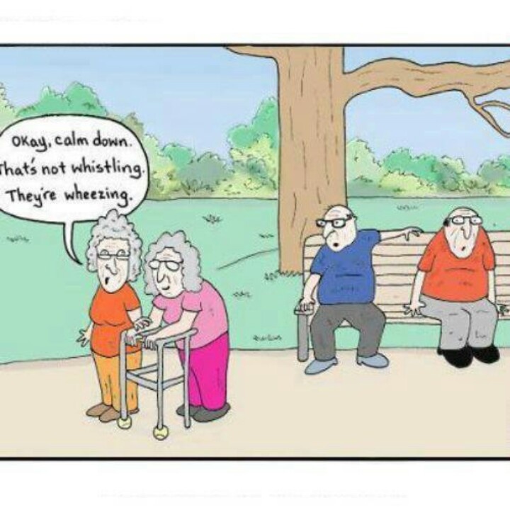 Funny Old People Cartoon