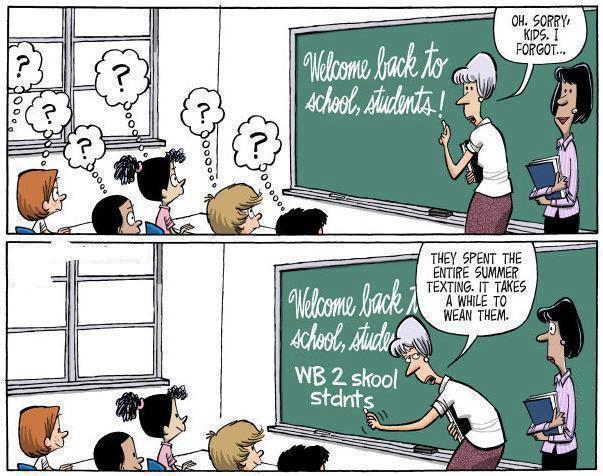Funny School Cartoon Picture