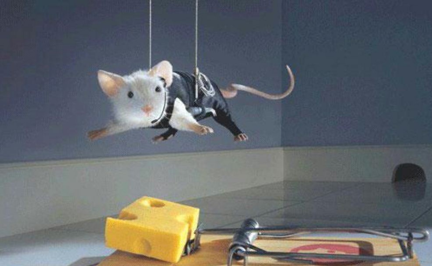Hanging Mouse With Funny Mousetrap