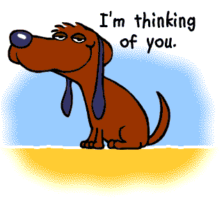 I’m Thinking Of You Dog Animated Dog Picture