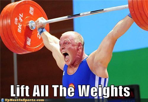 Lift All The Weights Funny Image