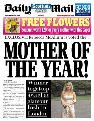 Mother Of The Year Funny Newspaper
