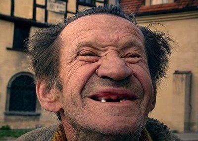 Old Man Laughing Funny Teeth