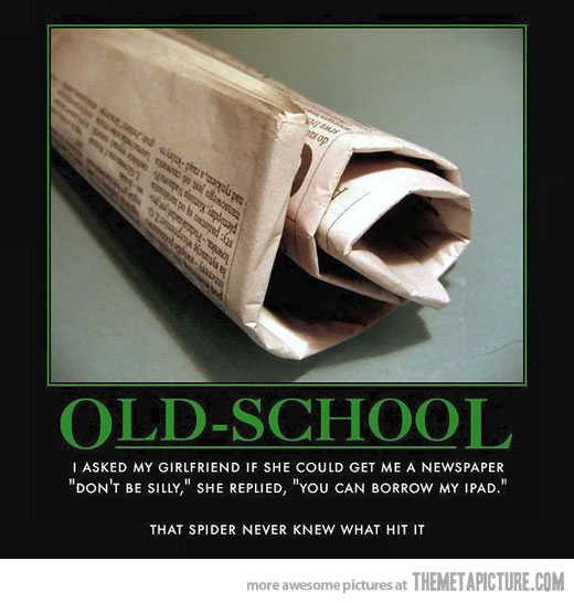 Old School Funny Newspaper Poster