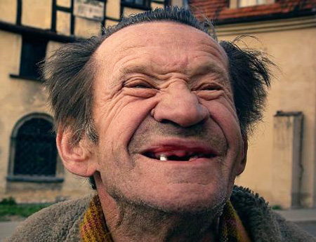 Old Without Teeth Man Funny Picture