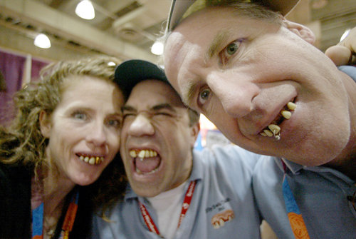 People With Piercing Teeth Funny Picture