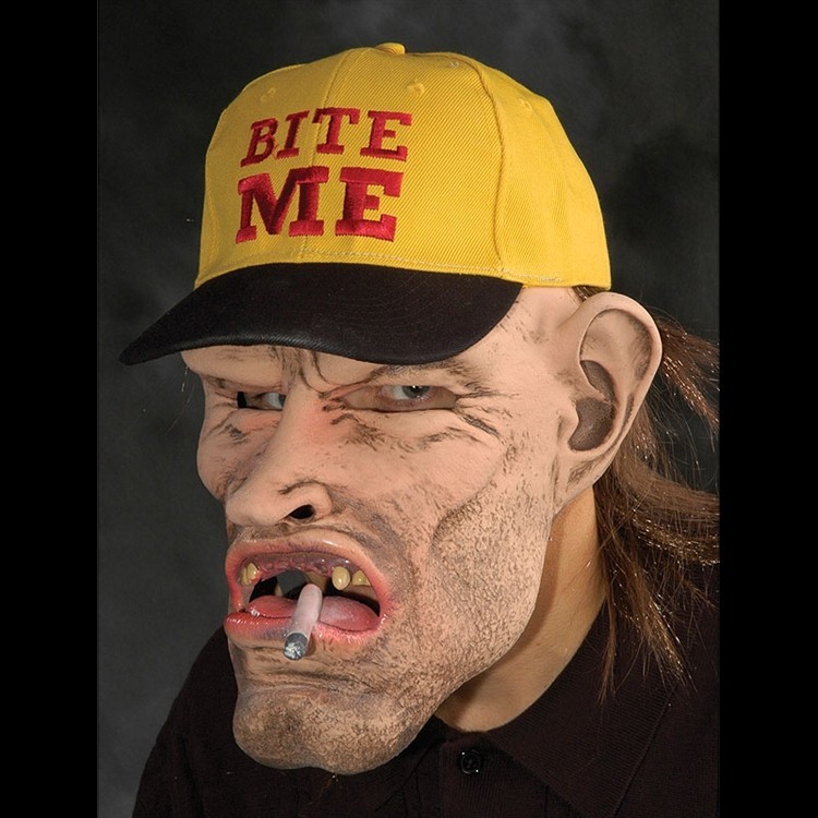 Scary Man With Bite Me Cap