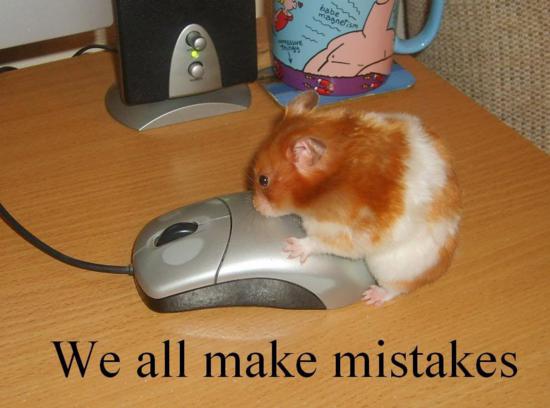 We All Make Mistake Funny Mouse Image