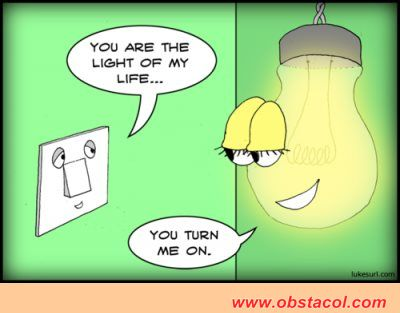 You Are The Light Of My Life Funny Love Picture