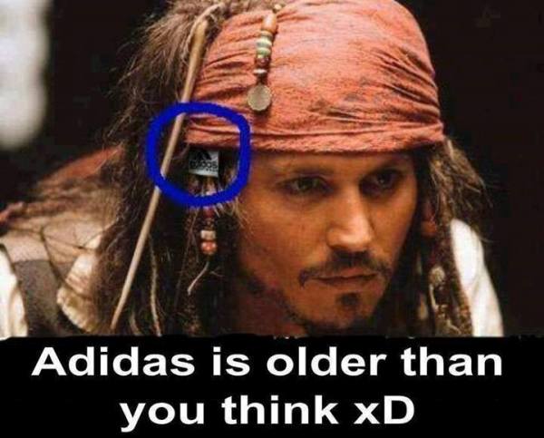 Adidas Is Older Than You Think Xd Funny Jack Sparrow Hollywood