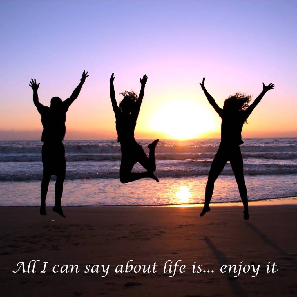 All I Can Say About Life Is Enjoy It