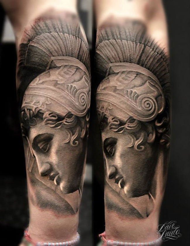 15 Unique Statue Tattoo Images, Pictures And Ideas