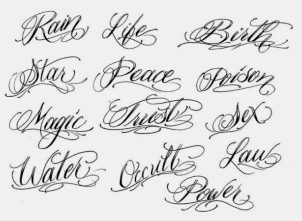 Awesome Lettering Tattoo Design By Kayla Stewart