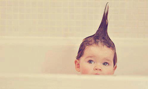 Baby Girl With Funny Hairstyle Image