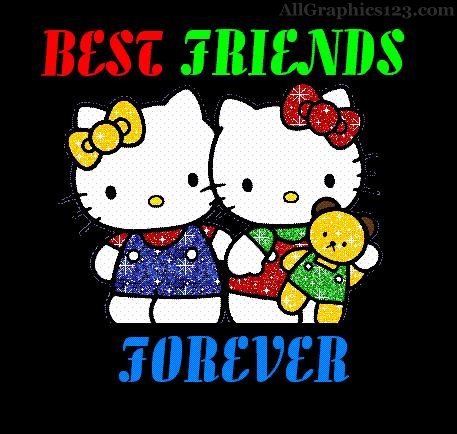 Best Friends Forever Kitties Glitter