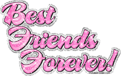 Best Friends Forever Pink Glitter