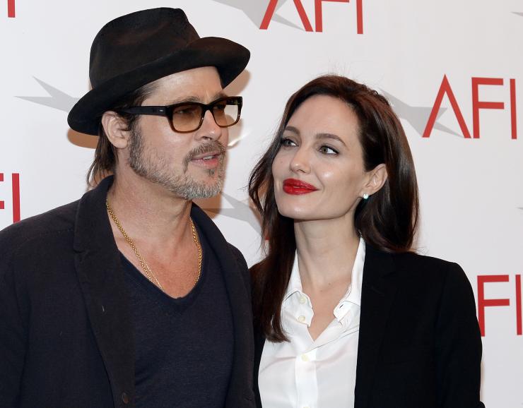 Brad Pitt and Angelina Jolie Looking Cool Togeather