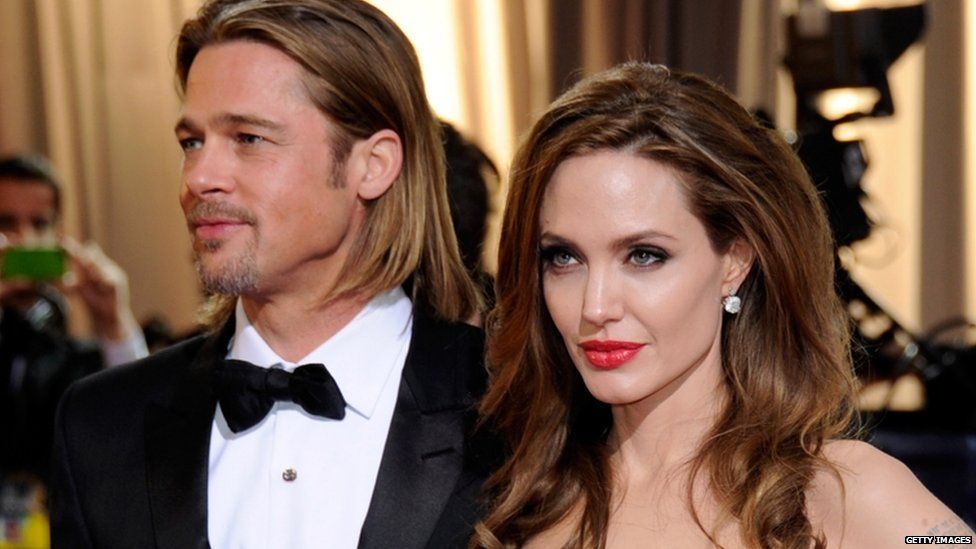 Brad Pitt and Angelina Jolie at the 84th Annual Academy Awards
