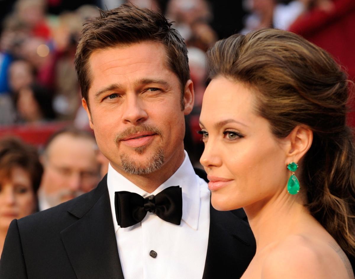 Cute Couple Brad Pitt and Angelina Jolie
