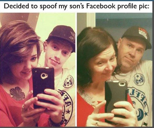 Decided To Spoof My Son’s Facebook Profile Pic Funny Parents Image