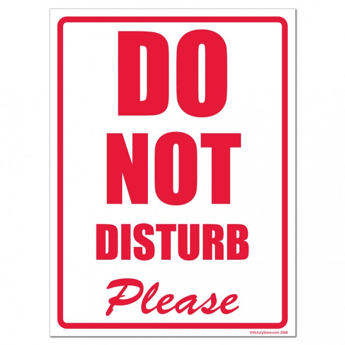   Do Not Disturb   -  5