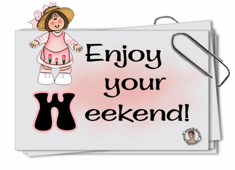Enjoy Your Weekend Dancing Girl Animated Picture