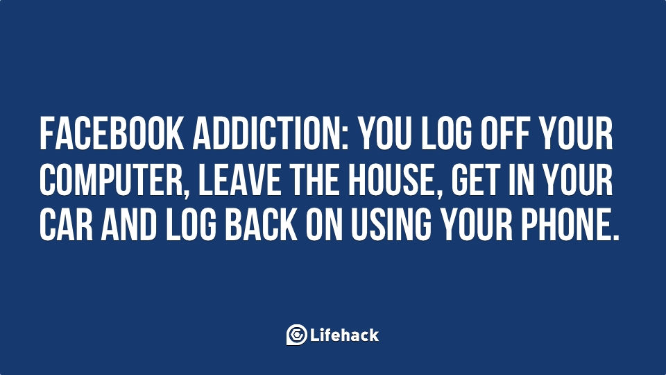 Facebook Addiction Funny Picture