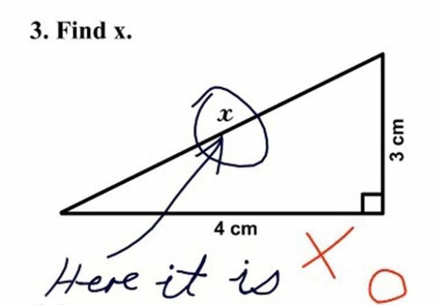 Find X Here It Is Funny Math