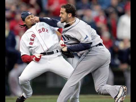 Funny Baseball Player Hitting Punch
