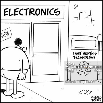 Funny Cartoon Electronic Shop