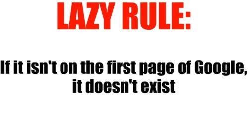 Funny Lazy Rule Picture