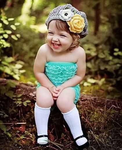 Funny Little Baby Laughing Image