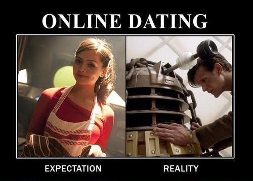 Funny Online Dating Difference Between Reality And Expectation Poster