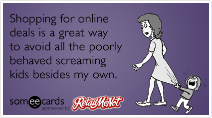 Funny Online Shopping Card Image