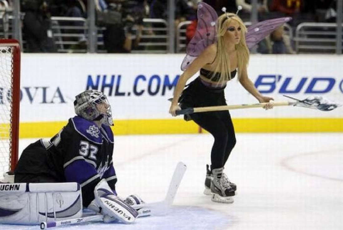 Girl Funny Hockey Player