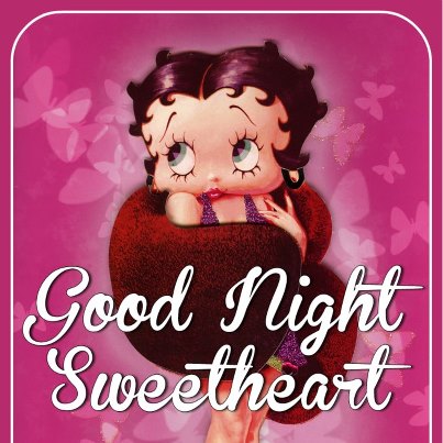 Good Night Sweetheart Betty Boop