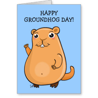 Happy Groundhog Day Card