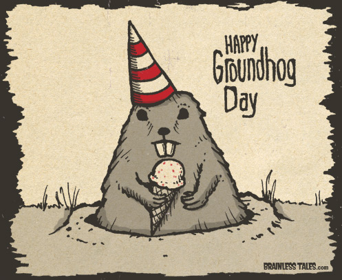 Happy Groundhog Day Celebration