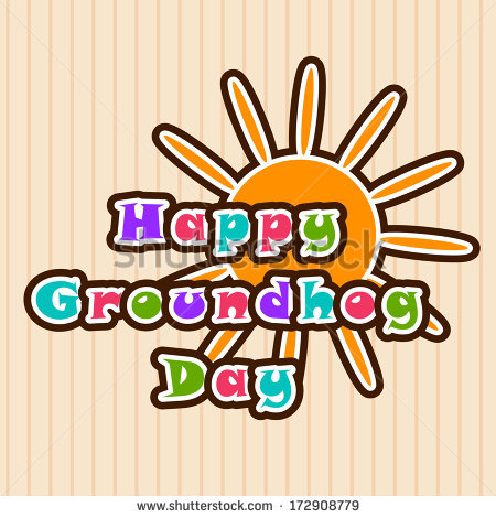Happy Groundhog Day Colorful Wishes