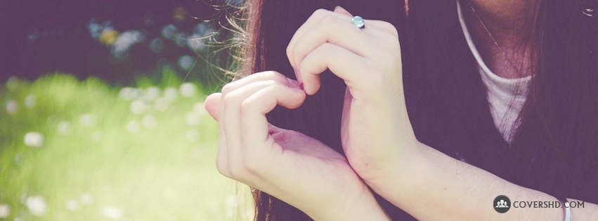 Heart Of Hands Facebook Cover Photo For Girls
