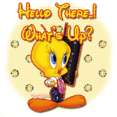 Hello There What’s Up Tweety Glitter