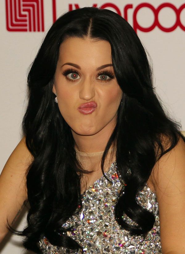 Hollywood Actress Katy Perry Making Funny Face