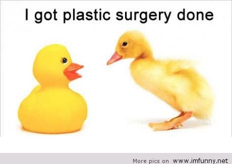 I Got Plastic Surgery Done Funny Duck Caption