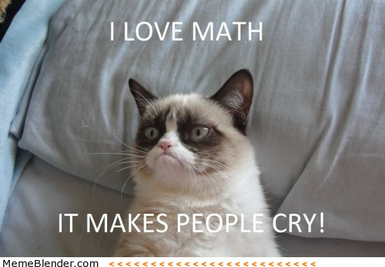 I Love Math It Makes People Cry Funny Meme