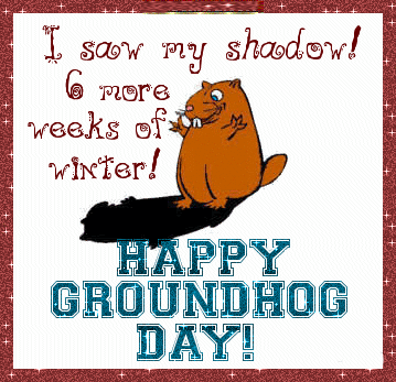 I Saw My Shadow 6 More Weeks Of Winter Happy Groundhog Day Glitter